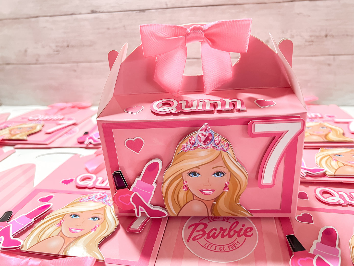3D Barbie Party Favor Treat Boxes