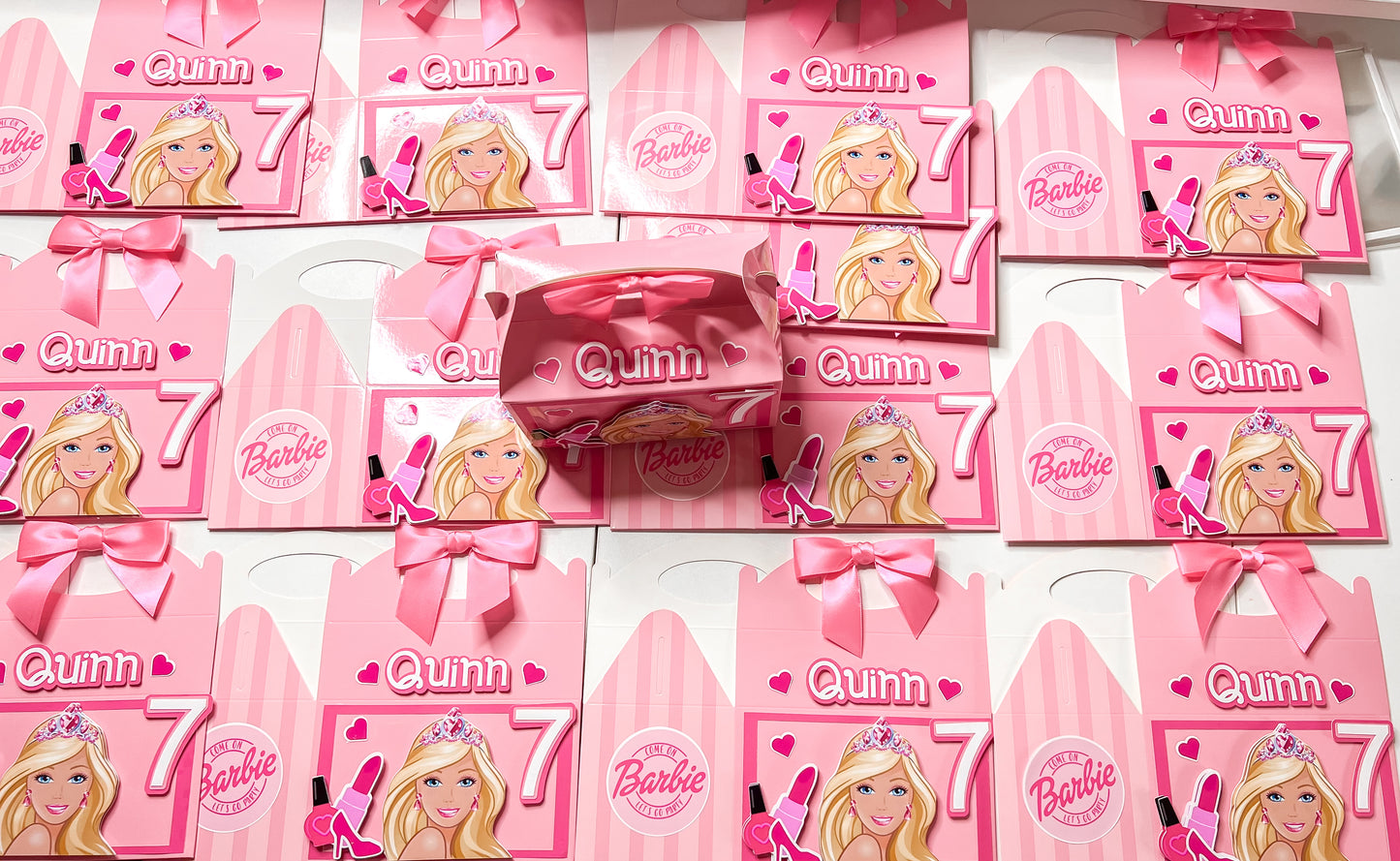 3D Barbie Party Favor Treat Boxes