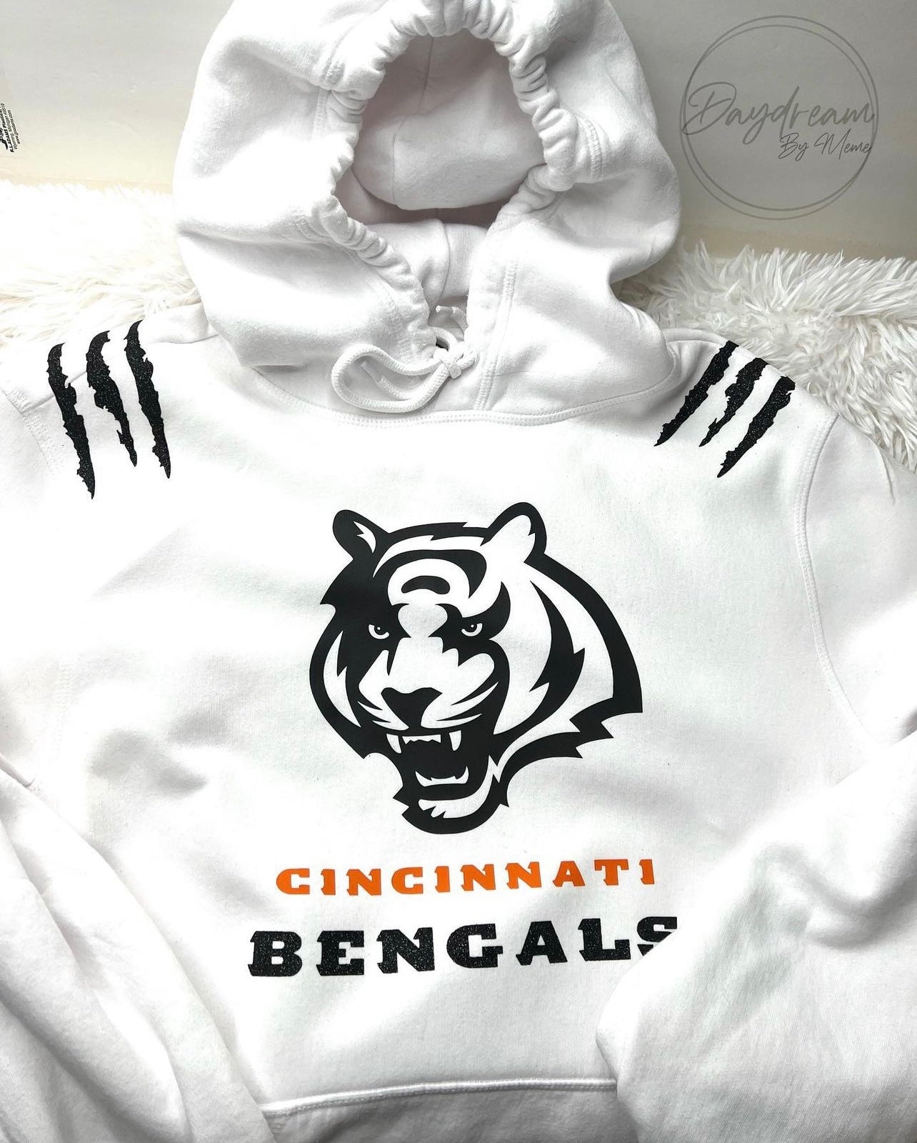 Bengals Black & White Hoodie