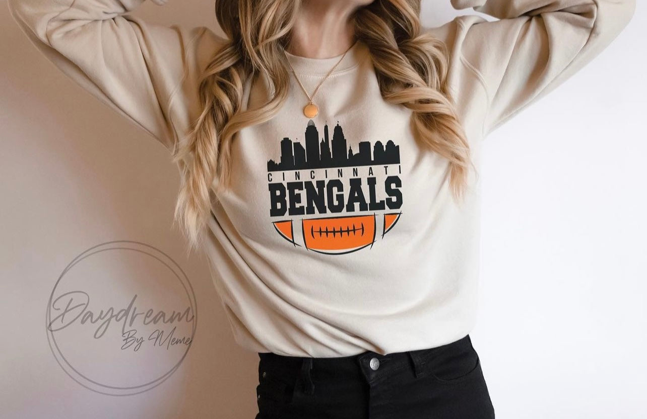 Bengals Skyline Crewneck