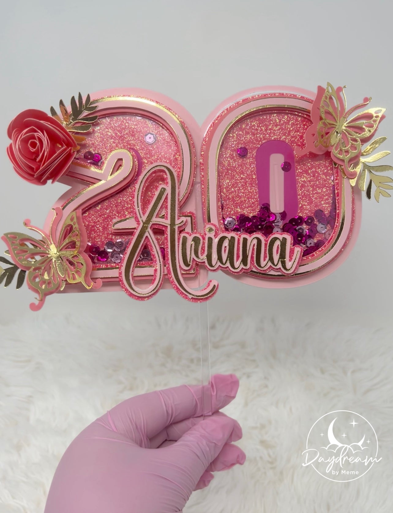 Princess Number Cake Topper
