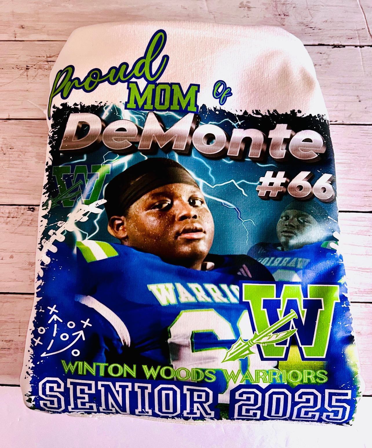 Custom Sports Mom & Dad Hoodie/Long Sleeve