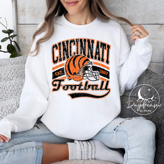 Bengals Retro Vintage Crewneck