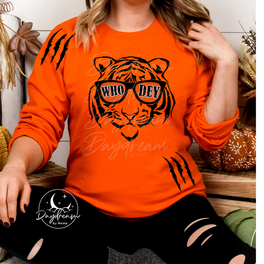 Bengals Orange Out Tiger Crewneck