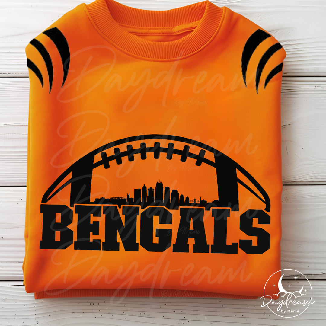 Bengals Orange Out Skyline Crewneck