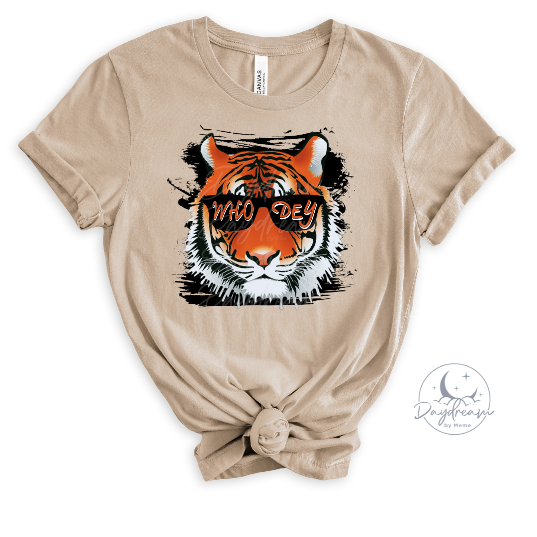 Bengals Who Dey Tiger T-Shirt