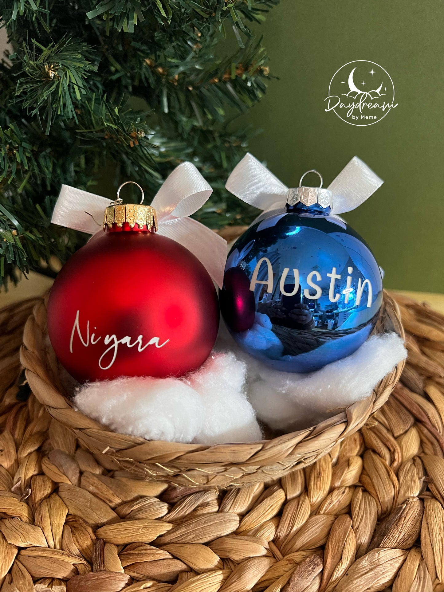 Custom Christmas Bulb Ornament