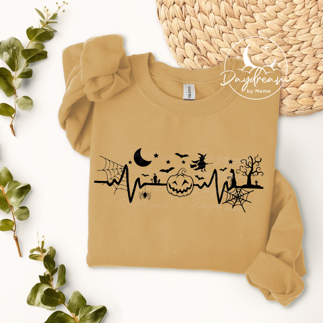 Halloween Heartbeat Crewneck