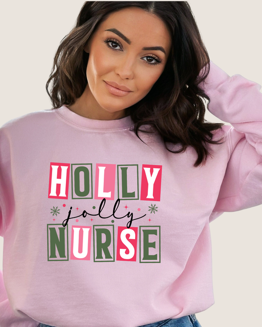 Holly Jolly Nurse T-Shirt/Crewneck