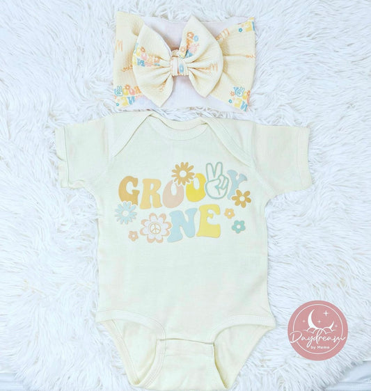 Groovy One Birthday Onesie