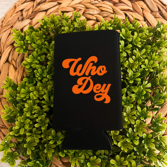 Who Dey RETRO Koozie