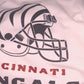 Full Glitter Bengals White Out Helmet Crewneck
